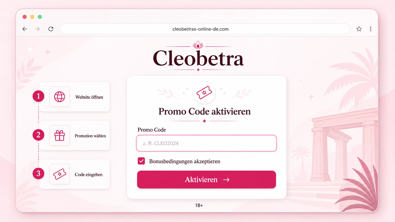 Cleobetra Casino Promo Code eingeben