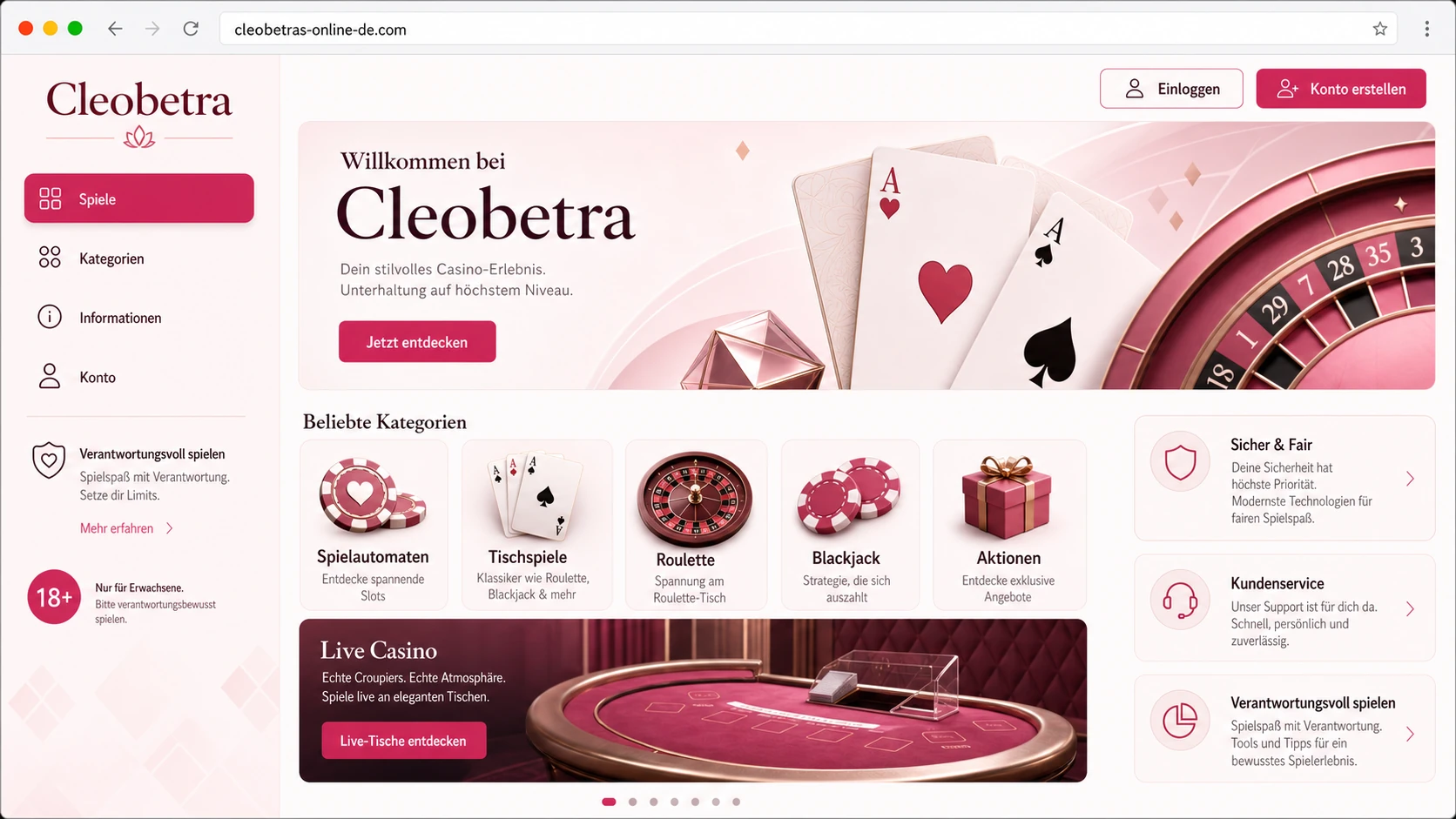 Was bietet das Cleobetra Online Casino?